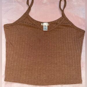 Bozzolo, brown Crop Top <3